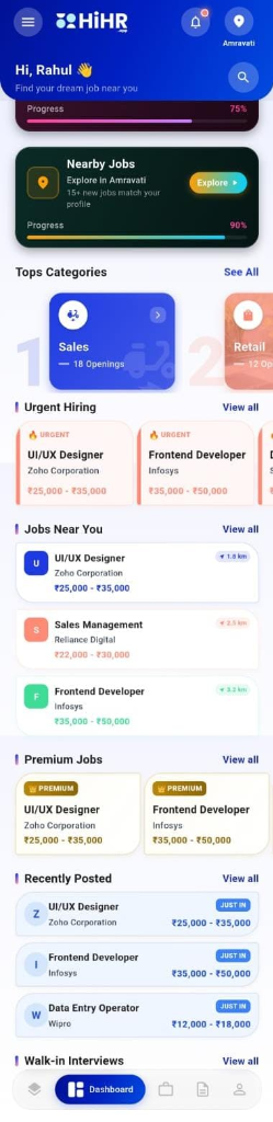 Seeker Dashboard